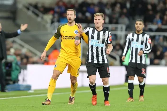 Framed Print : Murray vs Ritchie: Intense Moment from Newcastle United vs Brighton and Hove Albion (30DEC17) Framed Print : Murray vs Ritchie: Intense Moment from Newcastle United vs Brighton and Hove Albion (30DEC17)