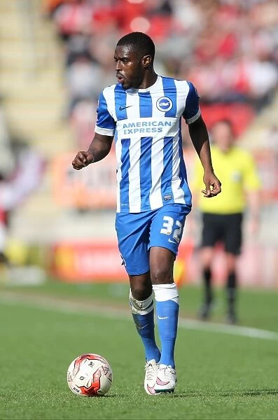 Mustapha Carayol: In Action for Brighton and Hove Albion against Rotherham United, Sky Bet Championship, 6th April 2015