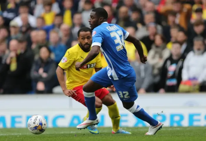 Framed Print : Mustapha Carayol Thrills in Brighton and Hove Albion vs Watford Championship Clash (25APR15) Framed Print : Mustapha Carayol Thrills in Brighton and Hove Albion vs Watford Championship Clash (25APR15)