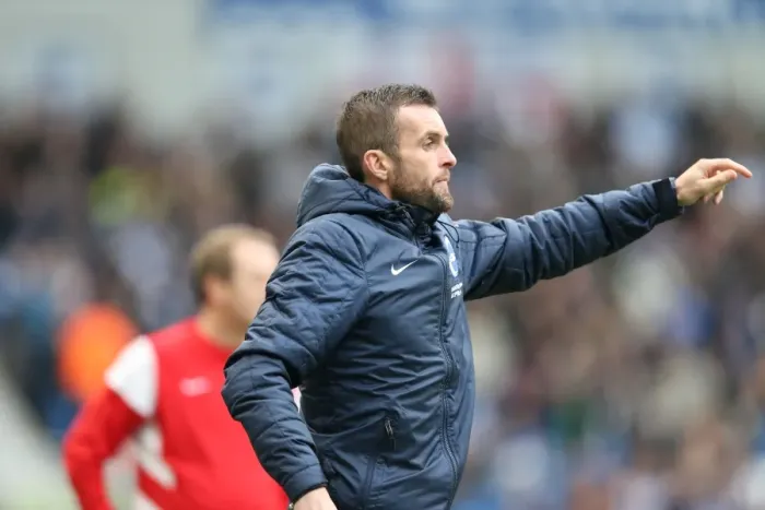 Framed Print : Nathan Jones in Action: Brighton & Hove Albion vs Wigan Athletic, American Express Community Stadium, 2014 Framed Print : Nathan Jones in Action: Brighton & Hove Albion vs Wigan Athletic, American Express Community Stadium, 2014