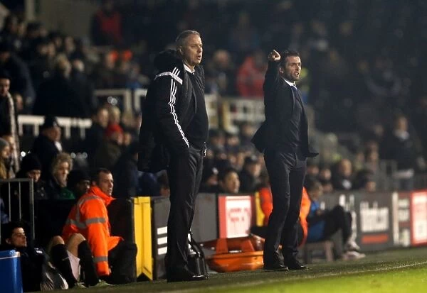Nathan Jones: In Action at Fulham vs. Brighton & Hove Albion, Craven Cottage (2014)