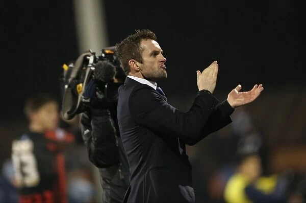 Nathan Jones in Action: Fulham vs. Brighton & Hove Albion, Craven Cottage, 2014