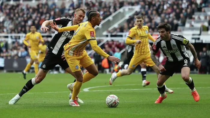 Framed Print : Newcastle United v Brighton and Hove Albion FA Cup 5th Round 02MAR25 Framed Print : Newcastle United v Brighton and Hove Albion FA Cup 5th Round 02MAR25