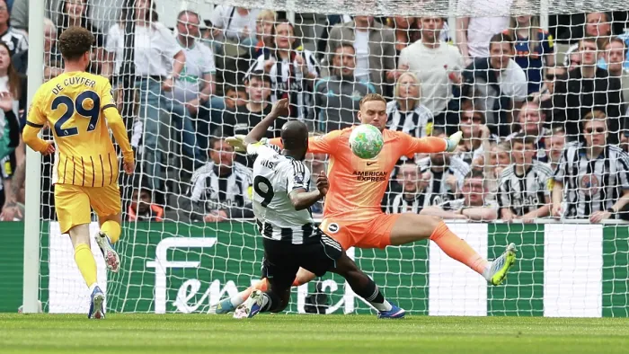Framed Print : Newcastle United v Brighton and Hove Albion Premier League 02MAY26