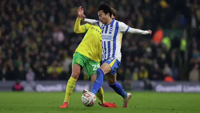 Framed Print : Norwich City v Brighton and Hove Albion Emirates FA Cup 11JAN25 Framed Print : Norwich City v Brighton and Hove Albion Emirates FA Cup 11JAN25