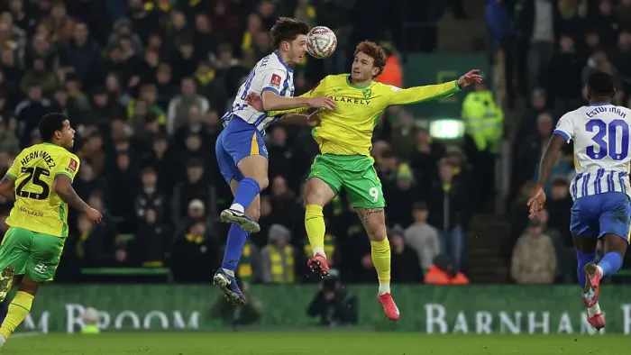 Framed Print : Norwich City v Brighton and Hove Albion Emirates FA Cup 11JAN25 Framed Print : Norwich City v Brighton and Hove Albion Emirates FA Cup 11JAN25