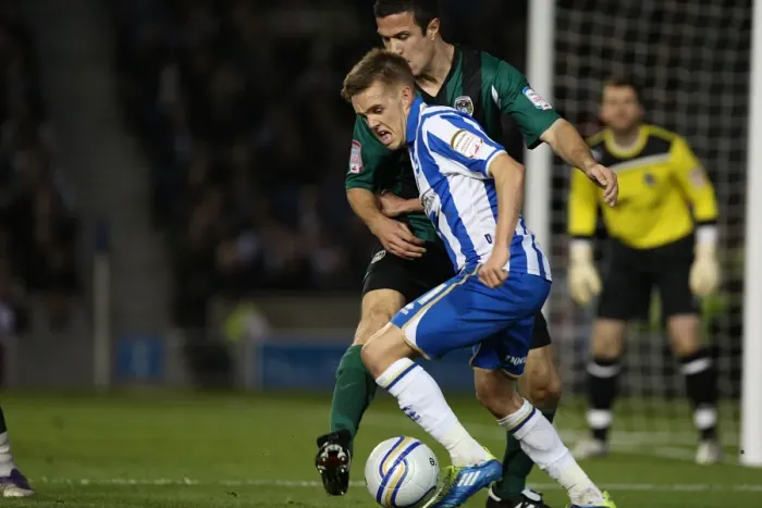 Framed Print : A Nostalgic Look Back: Brighton & Hove Albion vs Coventry City (2011-12)