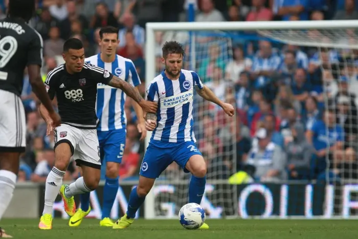 Framed Print : Oliver Norwood in Action: Brighton & Hove Albion vs. Brentford, EFL Sky Bet Championship (10SEP16) Framed Print : Oliver Norwood in Action: Brighton & Hove Albion vs. Brentford, EFL Sky Bet Championship (10SEP16)