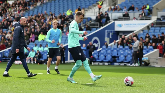 Framed Print : Open Training Session at American Express Community Stadium: Brighton & Hove Albion FC in Action (April 11, 2023)