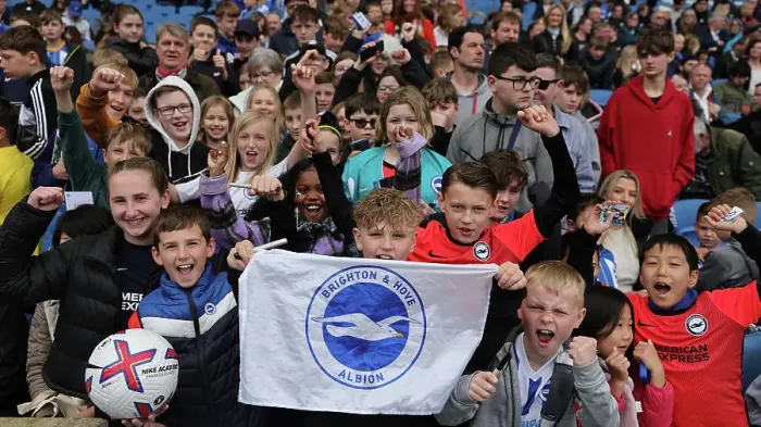 Framed Print : Open Training Session at American Express Community Stadium: Brighton & Hove Albion FC in Action (April 11, 2023)
