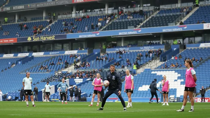 Framed Print : Open training session American Express Stadium 15APR25