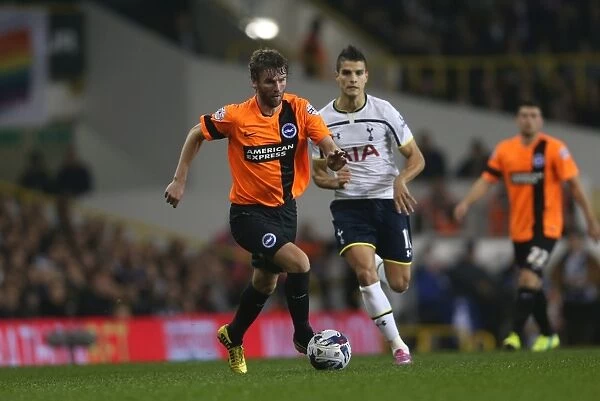 Paddy McCourt in Action: Brighton & Hove Albion vs. Tottenham Hotspur, Capital One Cup, 2014