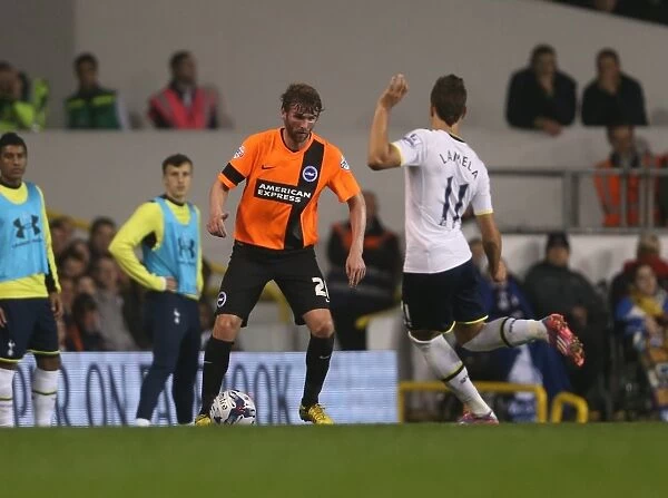 Paddy McCourt in Action: Brighton & Hove Albion vs. Tottenham Hotspur, Capital One Cup, 2014
