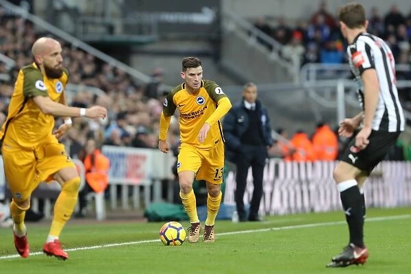 Pascal Gross of Brighton and Hove Albion Faces Off Against Newcastle United in Premier League Clash (30DEC17)