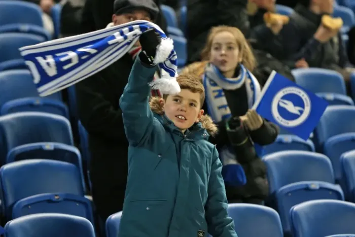 Framed Print : Passionate Albion Fans: A Moment of Pride at the American Express Community Stadium (Brighton & Hove Albion vs Leeds United, 24 February 2015) Framed Print : Passionate Albion Fans: A Moment of Pride at the American Express Community Stadium (Brighton & Hove Albion vs Leeds United, 24 February 2015)