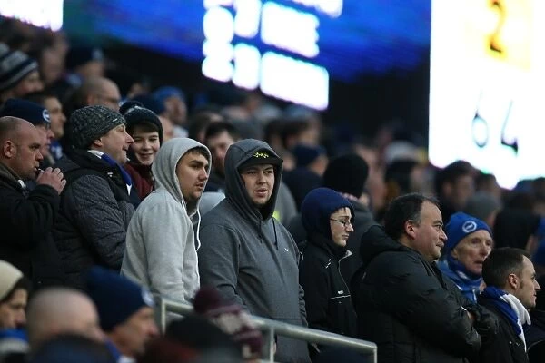 Passionate Albion Fans: A Moment of Pride at the American Express Community Stadium (Brighton & Hove Albion vs. Nottingham Forest, 7th February 2015)