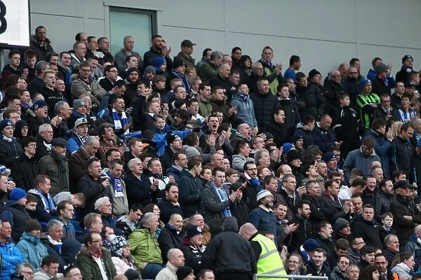 Passionate Albion Fans: A Moment of Pride at the American Express Community Stadium (Brighton vs Birmingham City, 21 February 2015)