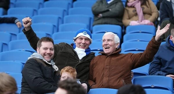 Passionate Albion Fans: A Moment of Pride at the American Express Community Stadium (Brighton vs Birmingham City, 21 February 2015)