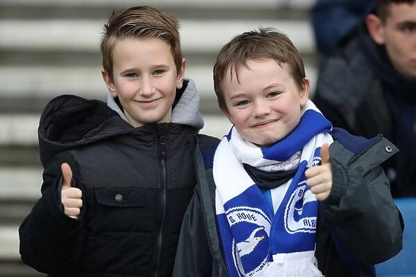 Passionate Brighton and Hove Albion Fans at American Express Community Stadium During Premier League Match vs Bournemouth (1st January 2018)