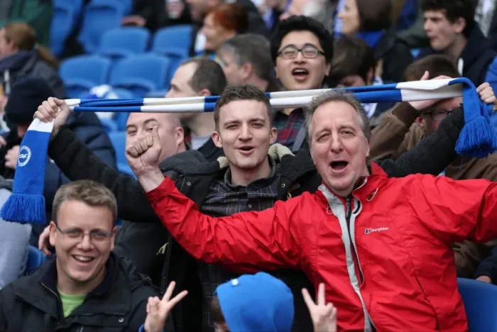 Framed Print : Passionate Clash: Brighton & Hove Albion vs. Watford Fans at the American Express Community Stadium (2015) Framed Print : Passionate Clash: Brighton & Hove Albion vs. Watford Fans at the American Express Community Stadium (2015)