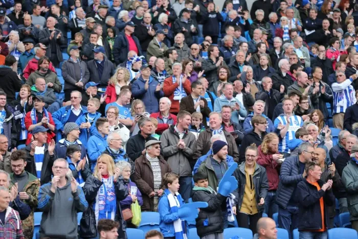 Framed Print : Passionate Clash: Brighton & Hove Albion vs. Watford Fans at the American Express Community Stadium (2015) Framed Print : Passionate Clash: Brighton & Hove Albion vs. Watford Fans at the American Express Community Stadium (2015)