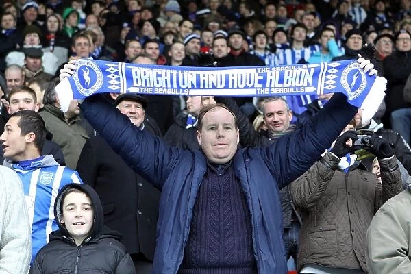 Passionate Crowd of Brighton and Hove Albion FC at FA Cup Match vs Watford (January 2011)
