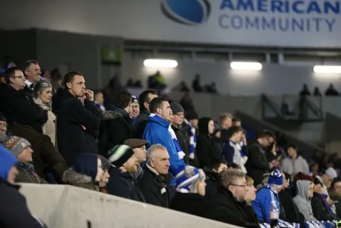 Framed Print : Passionate Showdown: Brighton and Hove Albion vs Derby County at the American Express Community Stadium (3rd March 2015) Framed Print : Passionate Showdown: Brighton and Hove Albion vs Derby County at the American Express Community Stadium (3rd March 2015)