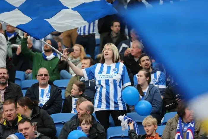 Framed Print : Passionate Showdown: Brighton & Hove Albion vs. Watford (25APR15) Framed Print : Passionate Showdown: Brighton & Hove Albion vs. Watford (25APR15)
