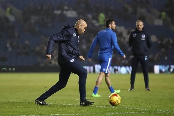 Paul Nevin Coaches Brighton and Hove Albion Against Ipswich Town, EFL Sky Bet Championship 2017
