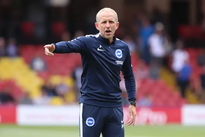 Framed Print : Paul Trollope: Brighton and Hove Albion Assistant Manager in Action at Watford Away (11AUG18) Framed Print : Paul Trollope: Brighton and Hove Albion Assistant Manager in Action at Watford Away (11AUG18)