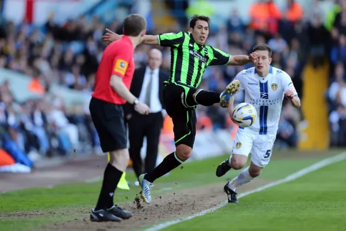 Framed Print : Pivotal Moment: Brighton & Hove Albion vs. Leeds United (Away) - 2012-13 Season Framed Print : Pivotal Moment: Brighton & Hove Albion vs. Leeds United (Away) - 2012-13 Season