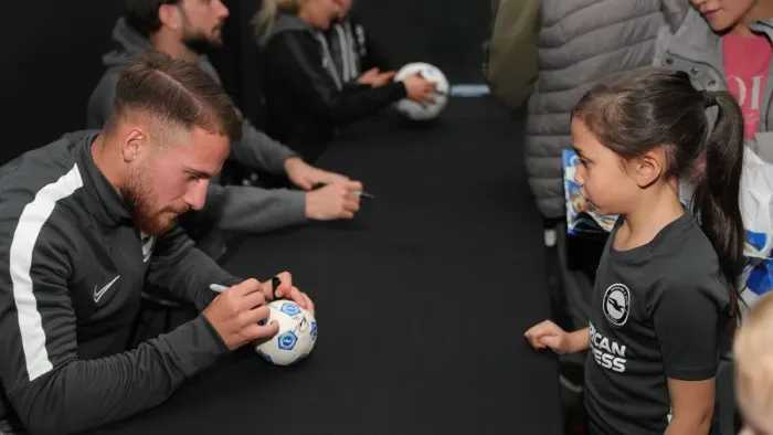 Framed Print : Player Signing Session at American Express Community Stadium, Brighton & Hove Albion FC (18FEB20) Framed Print : Player Signing Session at American Express Community Stadium, Brighton & Hove Albion FC (18FEB20)