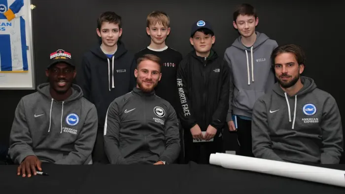 Framed Print : Player Signing Session at Dicks Bar, American Express Community Stadium, Brighton & Hove Albion FC (18FEB20) Framed Print : Player Signing Session at Dicks Bar, American Express Community Stadium, Brighton & Hove Albion FC (18FEB20)