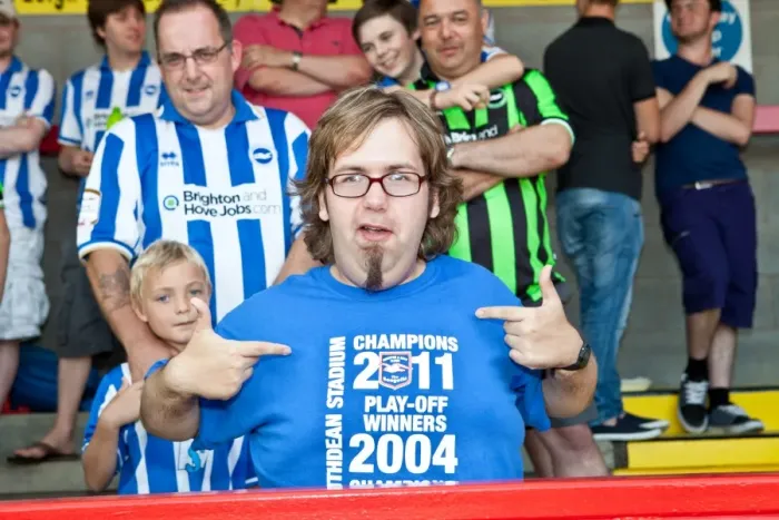 Framed Print : Pre-season Away Days 2012-13: A Gallery of Brighton & Hove Albion Fans in Action