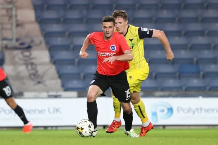 Framed Print : Pre-season Championship Clash: Oxford United vs. Brighton & Hove Albion at Kassam Stadium (July 2016) Framed Print : Pre-season Championship Clash: Oxford United vs. Brighton & Hove Albion at Kassam Stadium (July 2016)