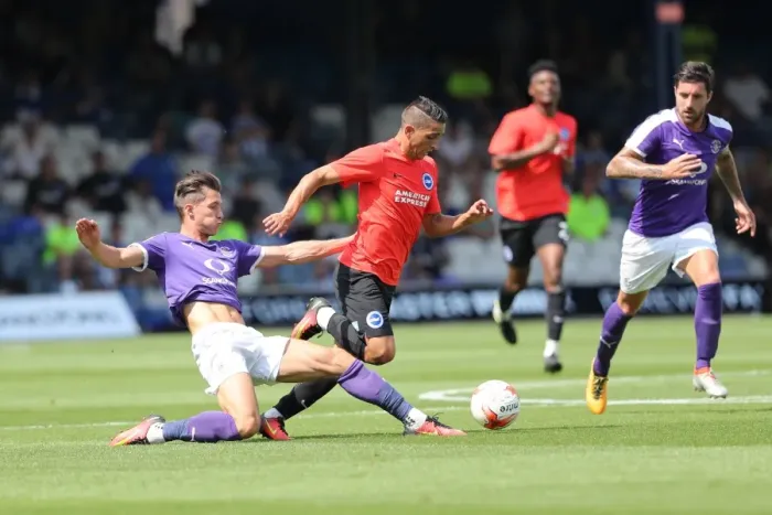 Framed Print : Pre-season Championship Showdown: Luton Town vs. Brighton and Hove Albion (23rd July 2016)