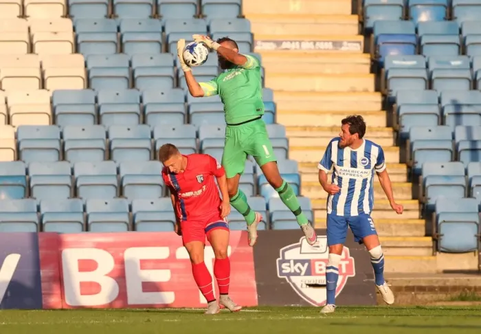 Framed Print : Pre-Season Clash: Gillingham vs. Brighton and Hove Albion at Priestfield Stadium (29 / 07 / 2015) Framed Print : Pre-Season Clash: Gillingham vs. Brighton and Hove Albion at Priestfield Stadium (29 / 07 / 2015)
