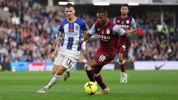Framed Print : Premier League Battle: Brighton vs. Aston Villa (13NOV22) - American Express Community Stadium Framed Print : Premier League Battle: Brighton vs. Aston Villa (13NOV22) - American Express Community Stadium