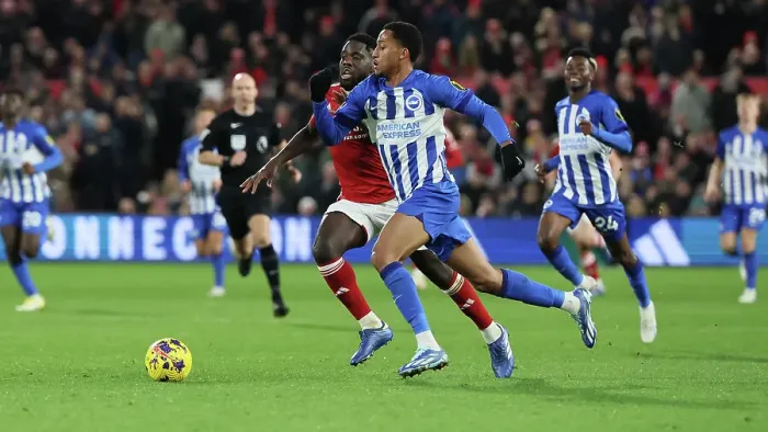 Framed Print : Premier League Battle: Nottingham Forest vs. Brighton & Hove Albion (25NOV23) Framed Print : Premier League Battle: Nottingham Forest vs. Brighton & Hove Albion (25NOV23)