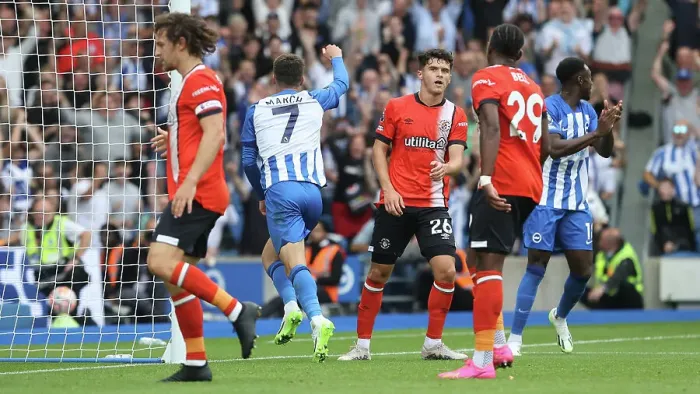 Framed Print : Premier League Clash: Brighton & Hove Albion vs. Luton Town (12Aug23)