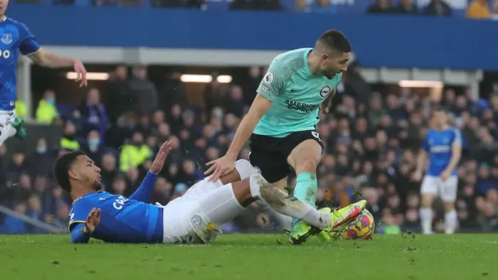 Framed Print : Premier League Clash: Everton vs. Brighton & Hove Albion at Goodison Park (02JAN22) Framed Print : Premier League Clash: Everton vs. Brighton & Hove Albion at Goodison Park (02JAN22)