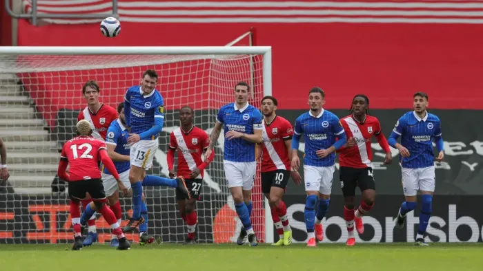 Framed Print : Premier League Clash: Southampton vs. Brighton & Hove Albion at St. Mary's Stadium (14MAR21) Framed Print : Premier League Clash: Southampton vs. Brighton & Hove Albion at St. Mary's Stadium (14MAR21)