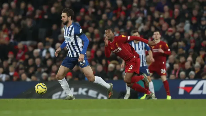 Framed Print : Premier League: Liverpool vs. Brighton and Hove Albion Showdown at Anfield (30NOV19) Framed Print : Premier League: Liverpool vs. Brighton and Hove Albion Showdown at Anfield (30NOV19)