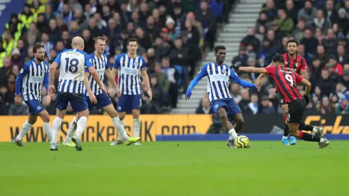 Framed Print : Premier League Showdown: Brighton & Hove Albion vs Bournemouth at American Express Community Stadium (28DEC19) Framed Print : Premier League Showdown: Brighton & Hove Albion vs Bournemouth at American Express Community Stadium (28DEC19)