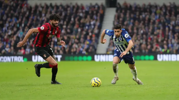 Framed Print : Premier League Showdown: Brighton & Hove Albion vs Bournemouth at American Express Community Stadium (28DEC19)