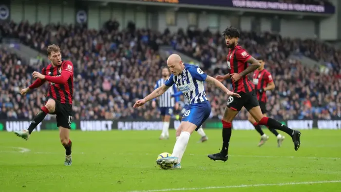 Framed Print : Premier League Showdown: Brighton & Hove Albion vs Bournemouth at American Express Community Stadium (28DEC19)