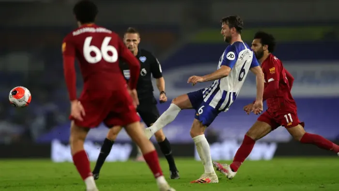 Framed Print : Premier League Showdown: Brighton & Hove Albion vs Liverpool at American Express Community Stadium (08JUL20) Framed Print : Premier League Showdown: Brighton & Hove Albion vs Liverpool at American Express Community Stadium (08JUL20)
