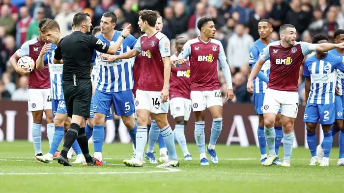 Framed Print : Premier League Showdown: Aston Villa vs. Brighton & Hove Albion (30SEP23) - Thrilling Match Action Framed Print : Premier League Showdown: Aston Villa vs. Brighton & Hove Albion (30SEP23) - Thrilling Match Action