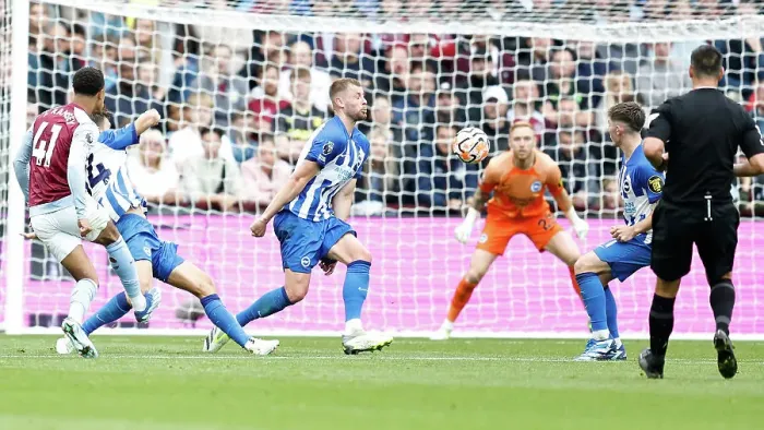 Framed Print : Premier League Showdown: Aston Villa vs. Brighton & Hove Albion (30SEP23) - Thrilling Match Action Framed Print : Premier League Showdown: Aston Villa vs. Brighton & Hove Albion (30SEP23) - Thrilling Match Action
