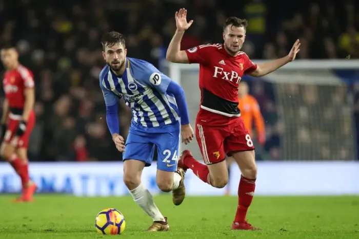 Framed Print : Premier League Showdown: Brighton & Hove Albion vs. Watford at American Express Community Stadium (23DEC17) Framed Print : Premier League Showdown: Brighton & Hove Albion vs. Watford at American Express Community Stadium (23DEC17)